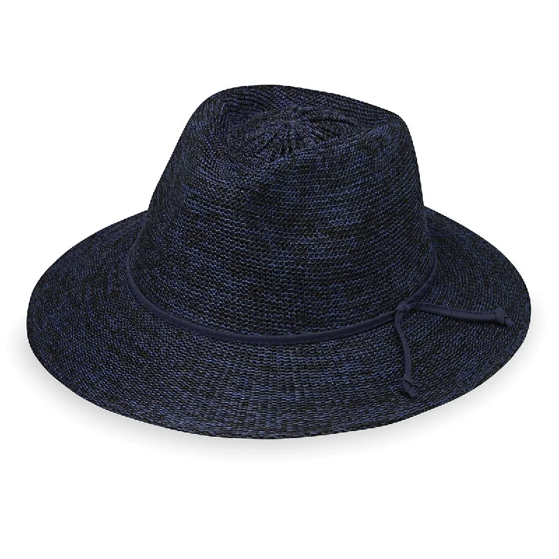 Victoria Fedora-Mixed Navy