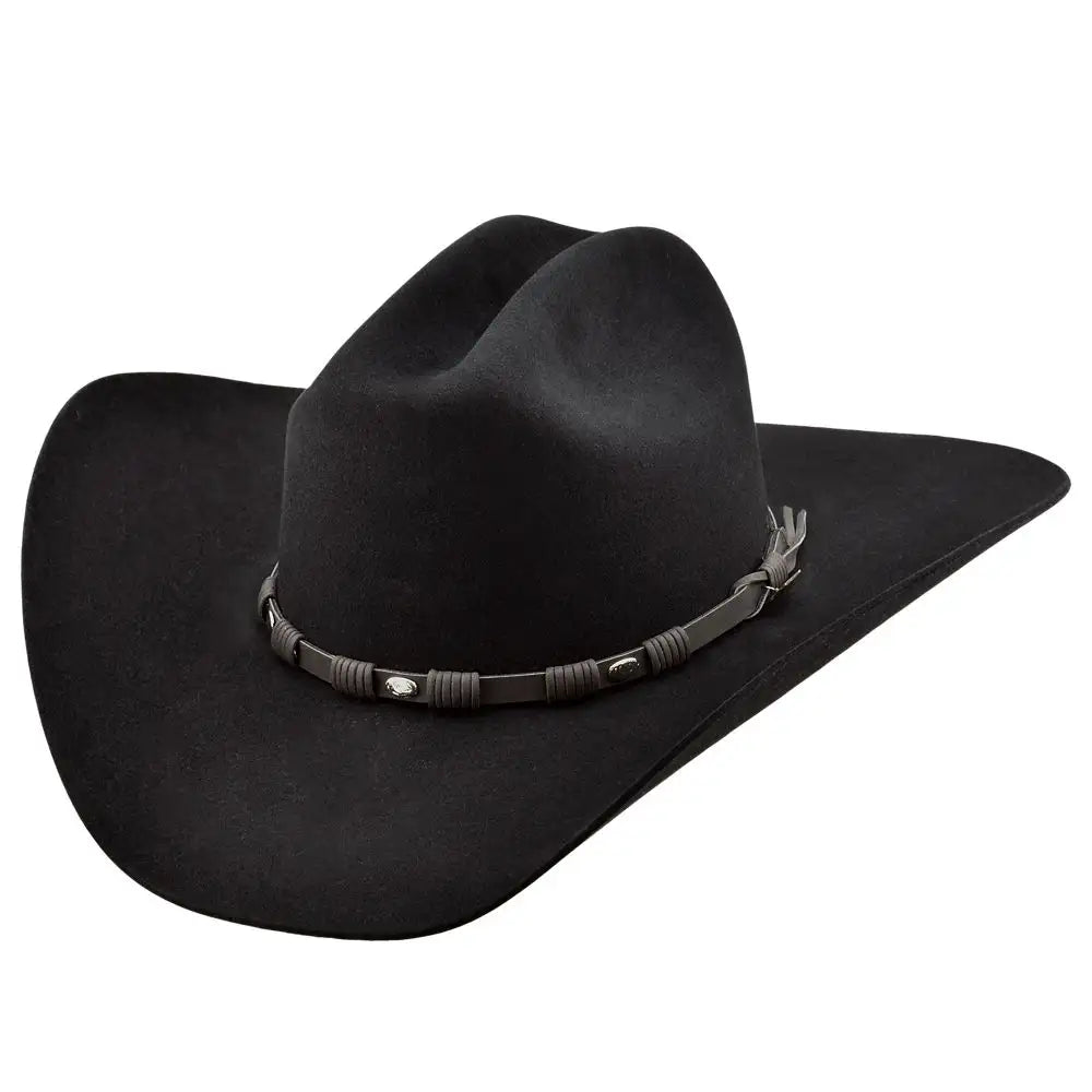 Soft wool cowboy hats for women with comfortable lining and stylish finish -Justin Townes - (6X) Fur Felt Cowboy Hat