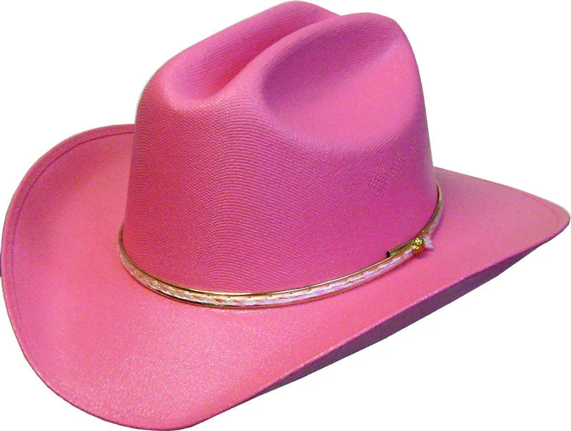 Wide-brim straw fedora for women with timeless style and classic look -Summit Hats Kid's Hot Pink Canvas Hat