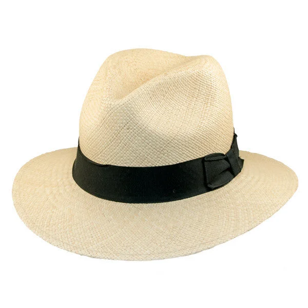 Vintage fedora hats for women with retro patterns and classic styling -Scala - Grade 3 Panama Safari Hat