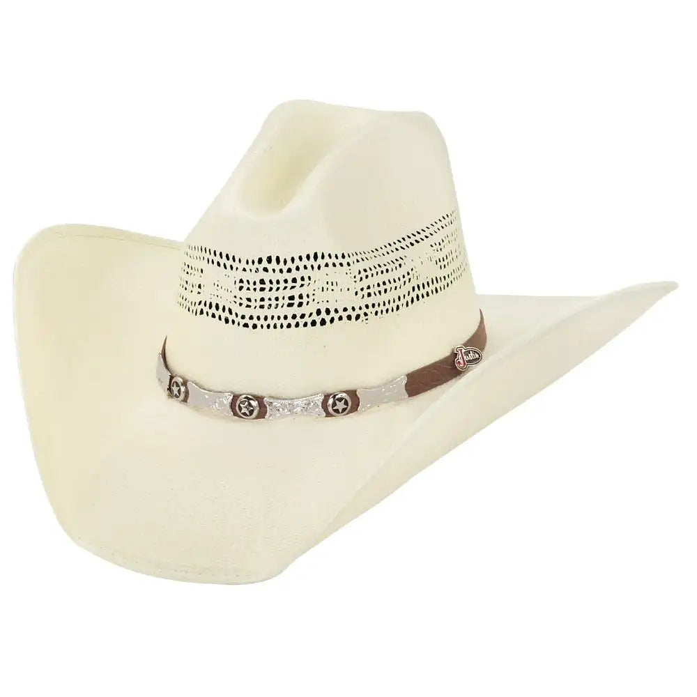 Custom cowboy hats for men with wide brims and bold, statement features -Justin Mesa - (20X) Straw Cowboy Hat