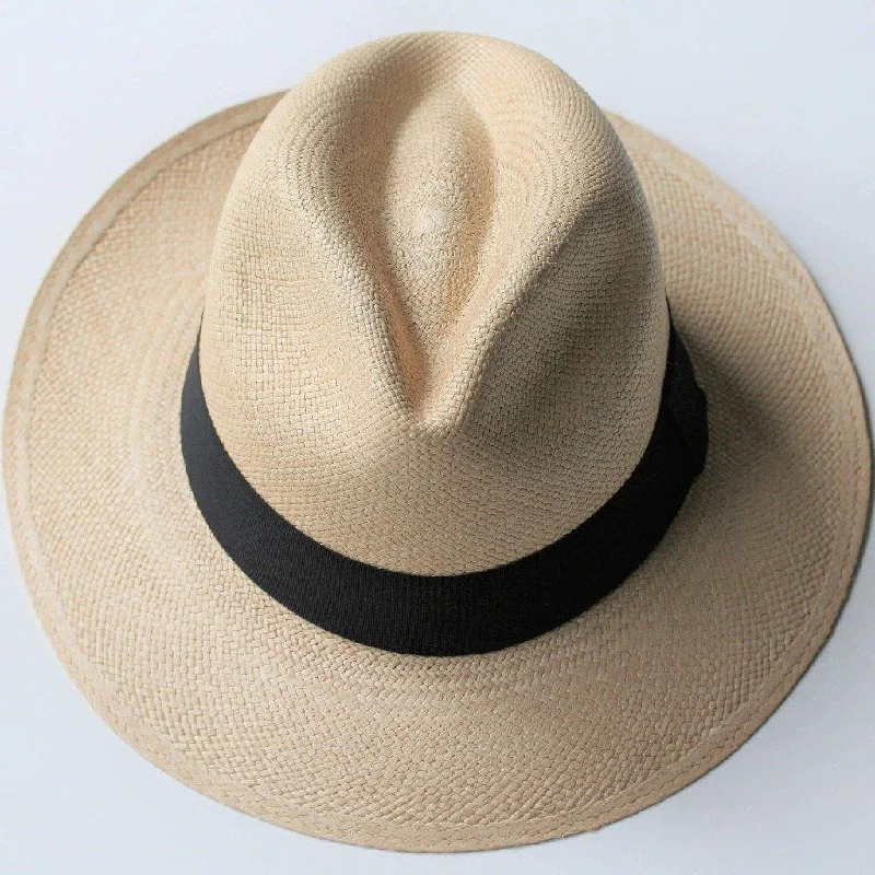 Fedora hats for women with geometric designs for a chic and bold statement -Panama Fedora Hat, Montecristi