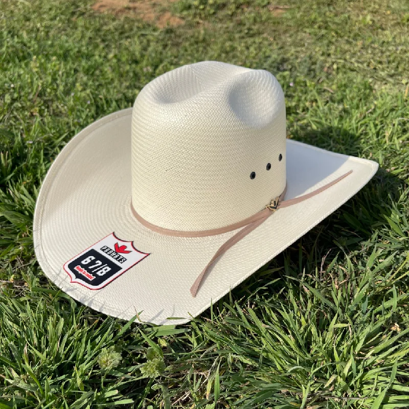 Western cowboy hats with feather accents for men for a bold and unique style -THE CLASSIC STRAW HAT - SAND BAND