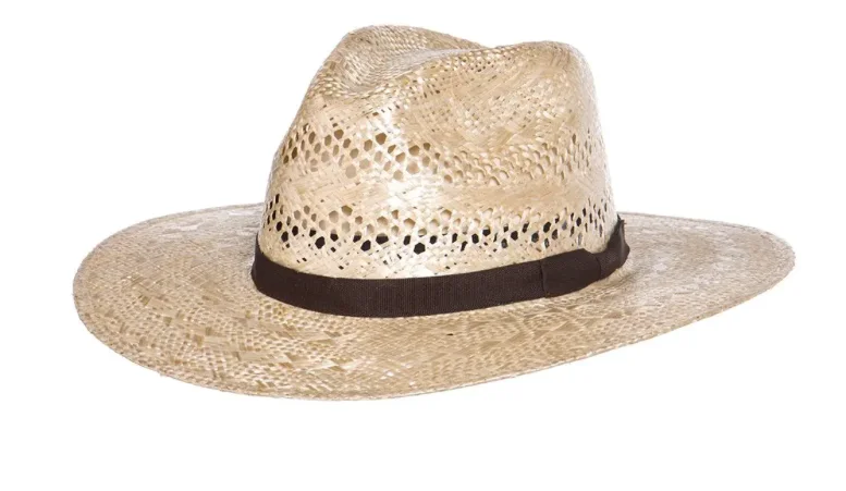 Lightweight straw cap for men with a practical and comfortable design for warm weather -Rodeo King -  Tracker - Rami