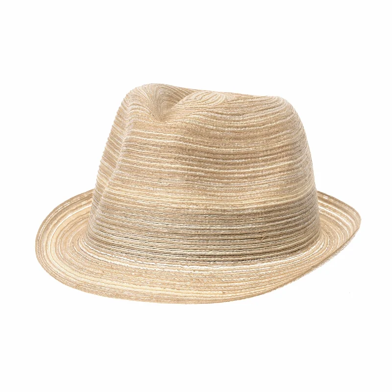 Casual fedora hats for women with soft cotton material for warm weather comfort -Fedora Hat Summer Bocasi Simple Plain Seamless Unique Hat SL6985