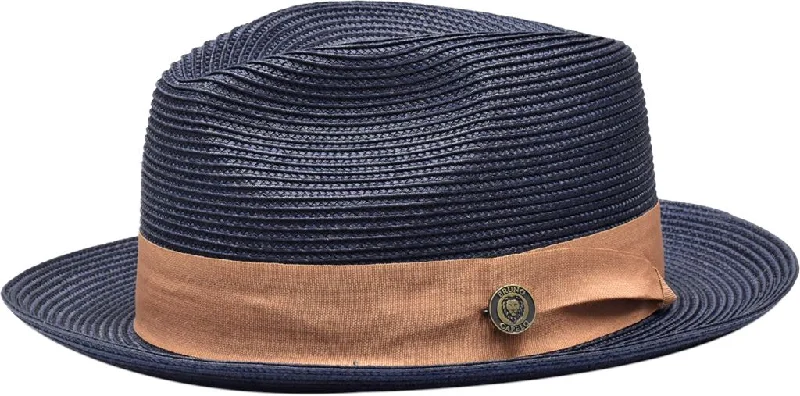 Navy Blue w/Camel Band