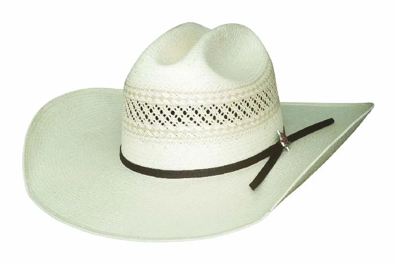 Durable straw cowboy hats for men with UV protection for sunny outdoor activities -Bullhide Undefeated 100X - Straw Cowboy Hat