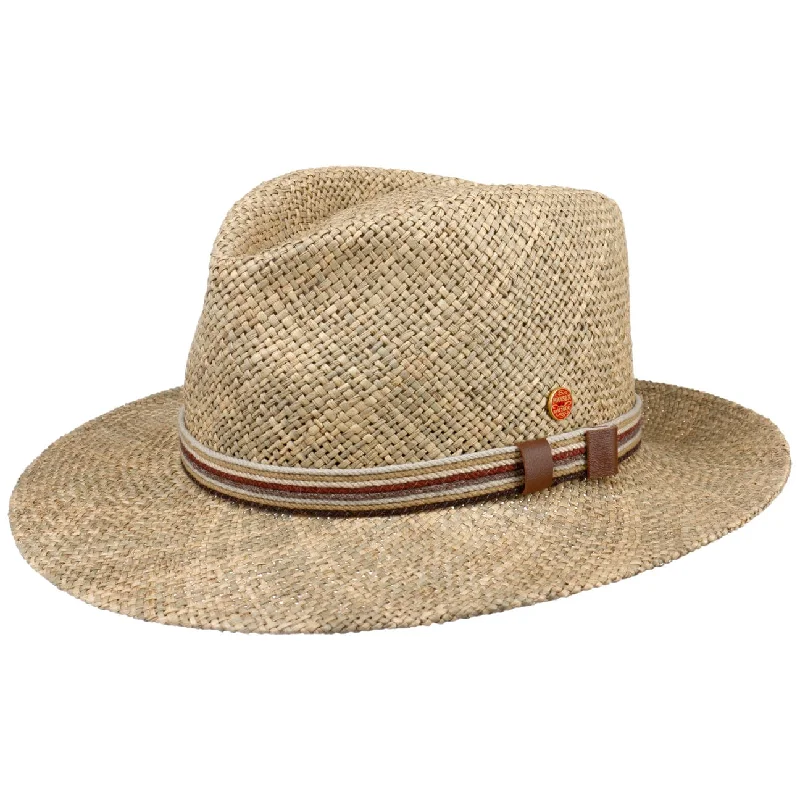 Natural fiber straw hat for women with sustainable materials and eco-friendly style -Calas Straw Hat by Mayser