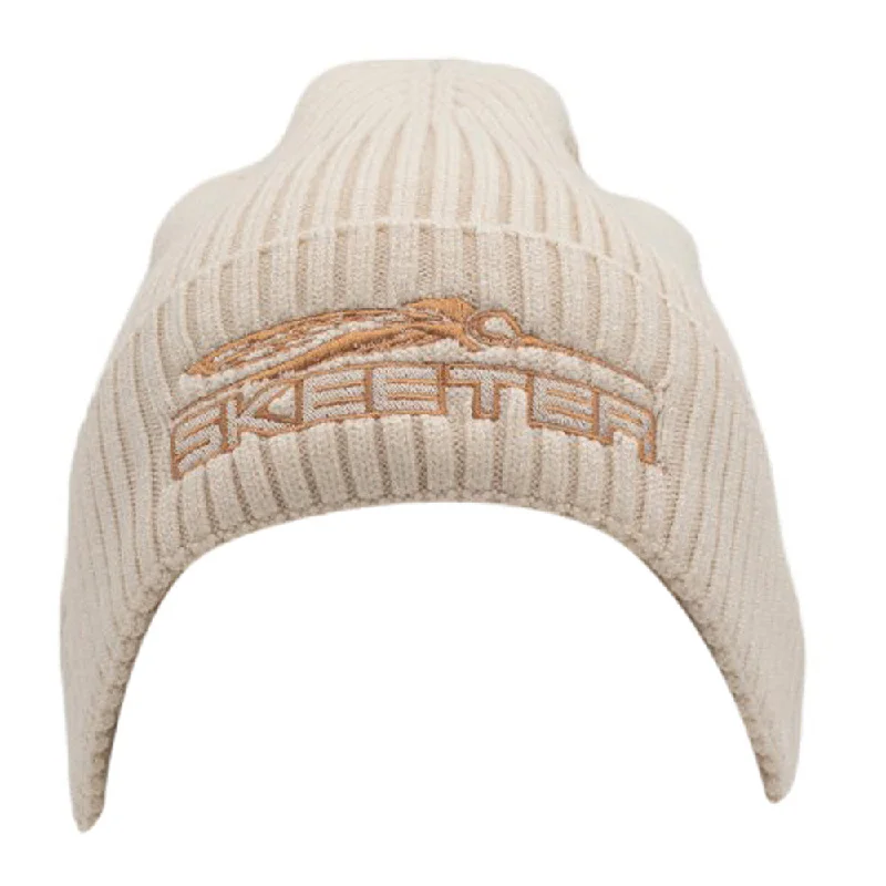 Minimalist cap for sleek simple style -Skeeter Cuffed Knit Beanie - Ivory