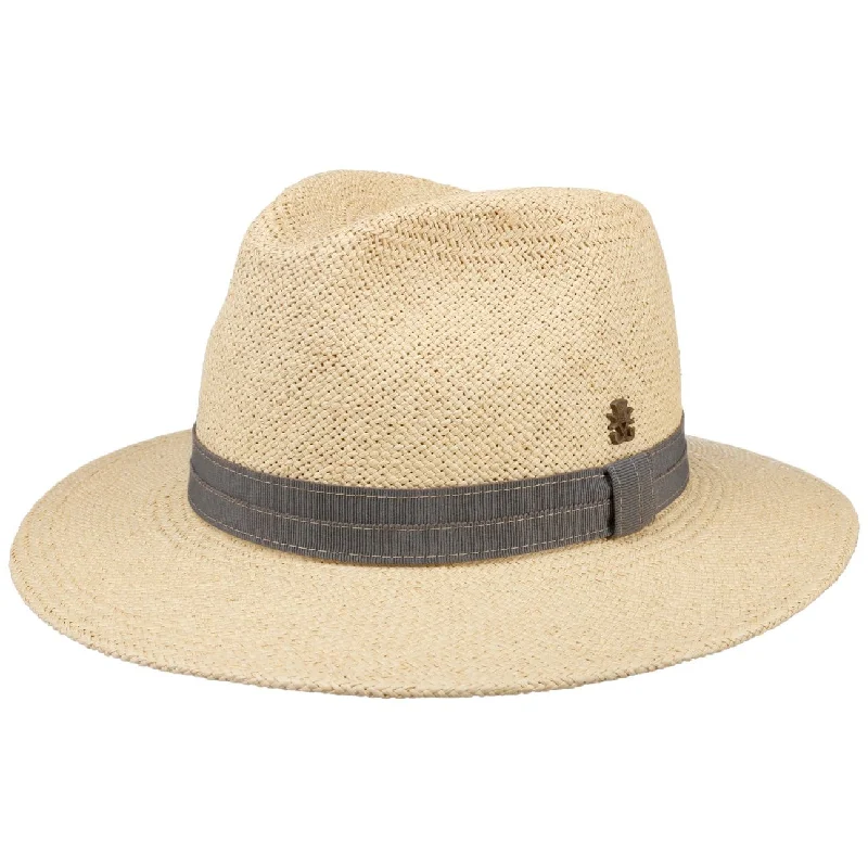 Casual straw bucket hat for men with laid-back look for summer wear -Andrew Farmer Panama Hat Zechbauer by Mayser