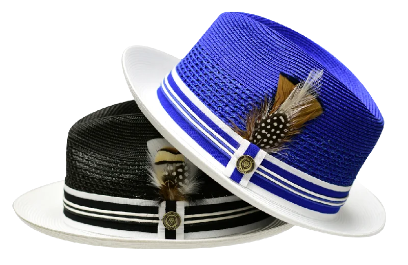 Classic felt fedora hats for men with wide brim for formal style -GianCarlo Collection