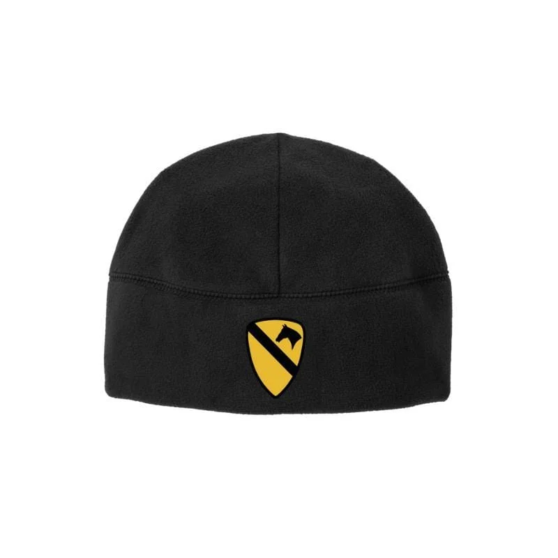 Fitted baseball cap for team uniform fit -1st Cavalry Soft Fleece Beanie