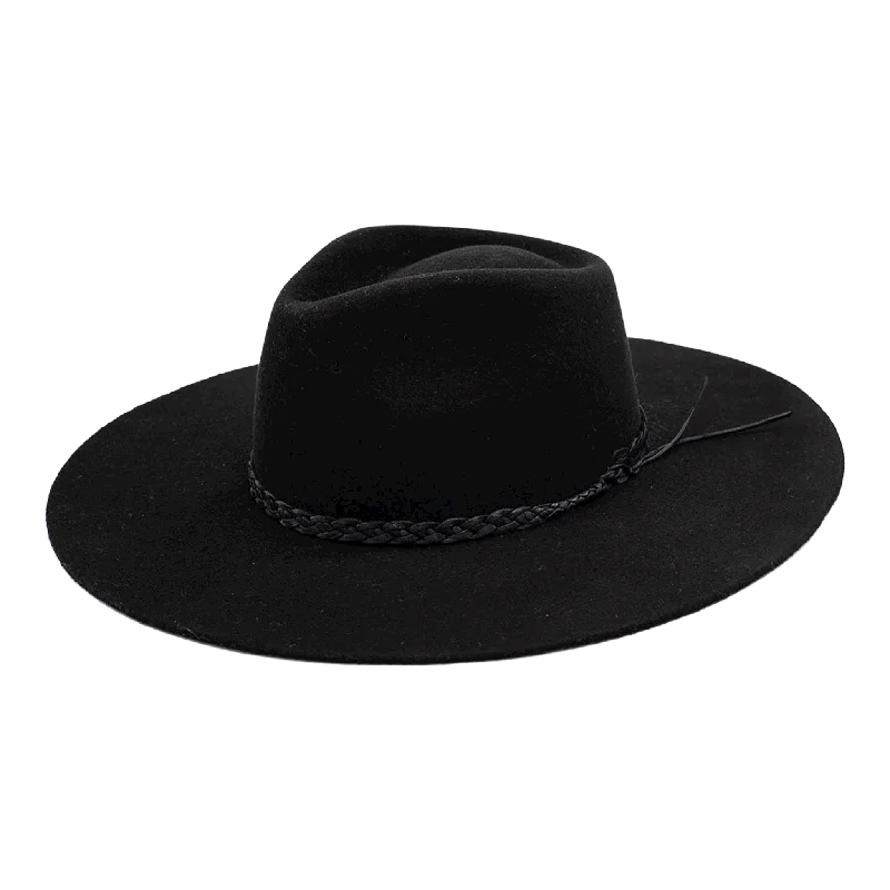 Designer wool felt hat for luxury lovers -Le Souk - Black