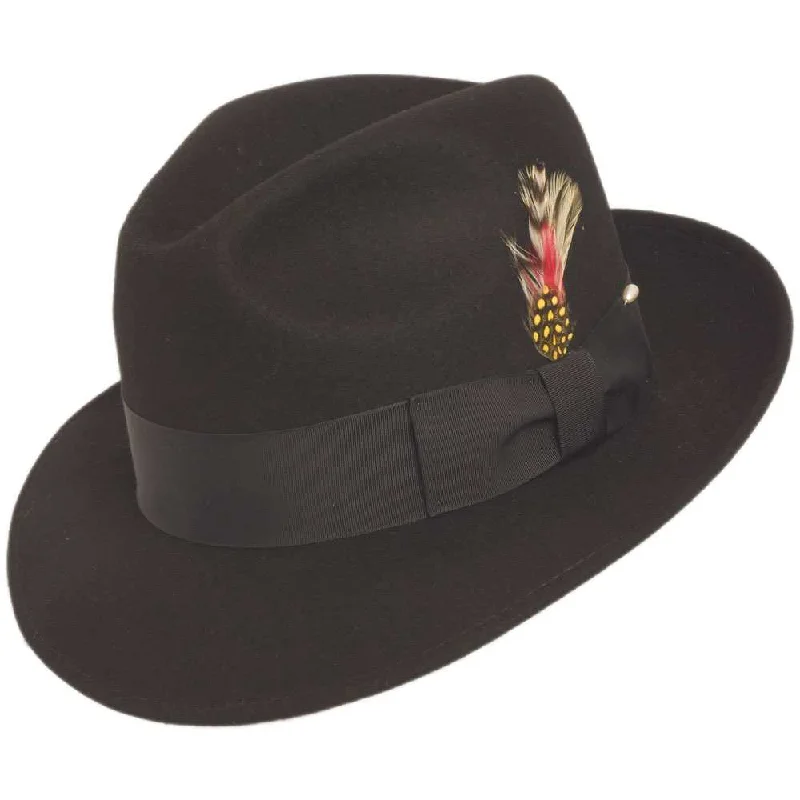 Vintage fedora hats for men with classic pinstripes for a retro vibe -The Untouchable