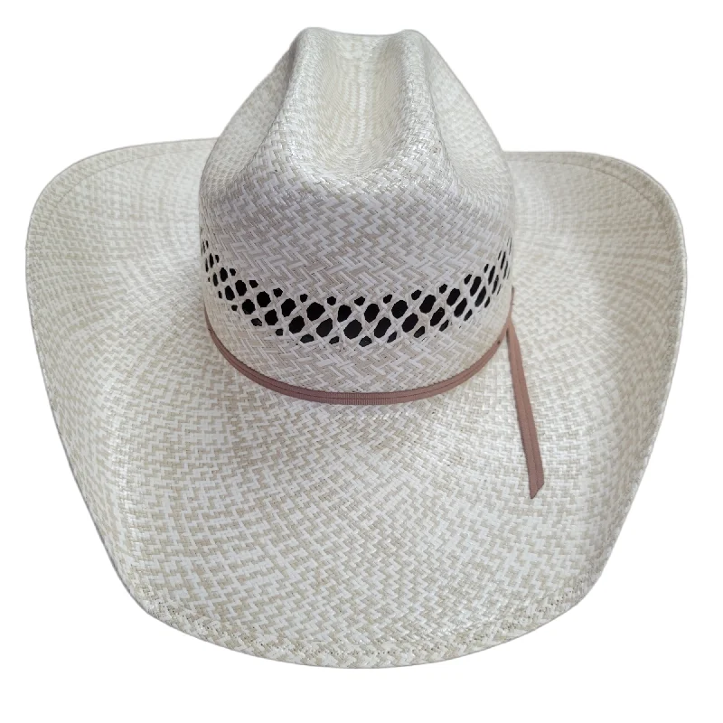 Lightweight straw beach hat for women with a simple design for sun protection -AMERICAN HAT CO. STRAW HAT - #6500