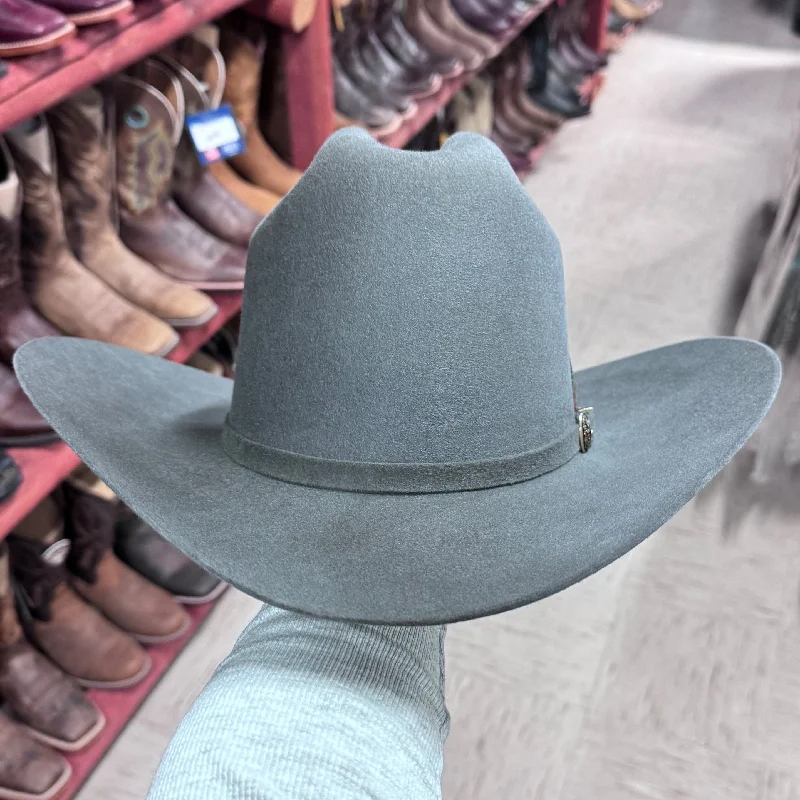 Custom embroidered cowboy hats for women with unique logos or patterns for style -Rancheron 1000x Grey Cowboy Hat