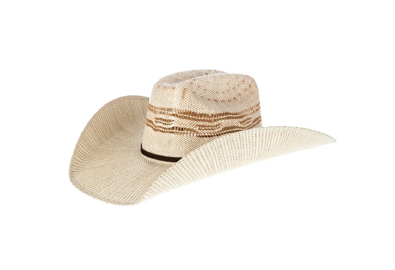 Fun and colorful straw hat for kids with playful designs for sunny days -Twister - Bangora - T71624