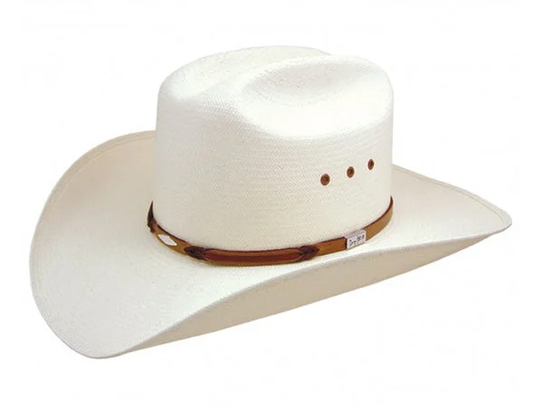 Classic western cowboy hats with ribbon bands for men with sophisticated style -Resistol Lookout George Strait Straw Hat