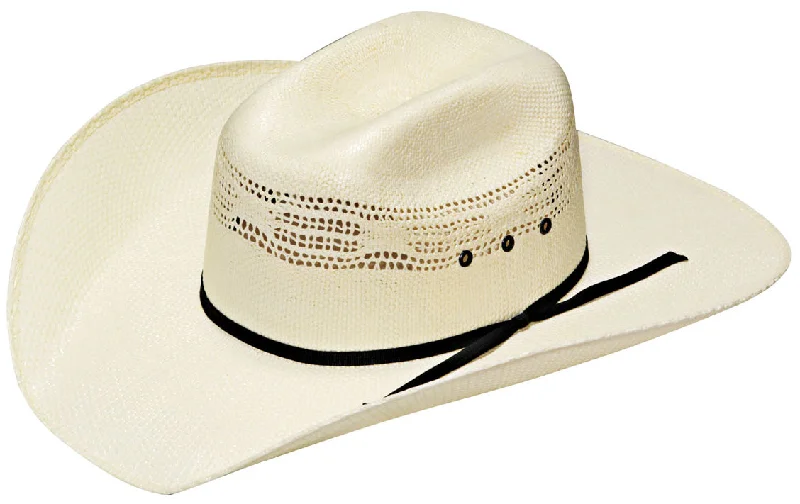 Durable straw hat for men with wide brim for outdoor adventures and protection -Twister Youth Bangora Straw Hat