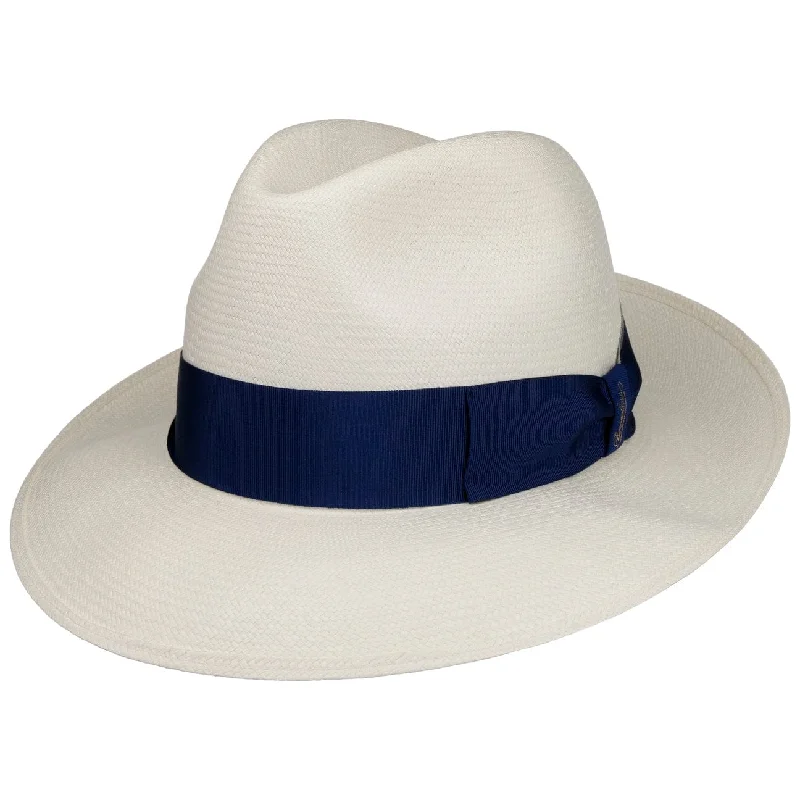 Soft straw hat for women with a flexible brim for ultimate comfort -Extrafine Panama Hat by Borsalino