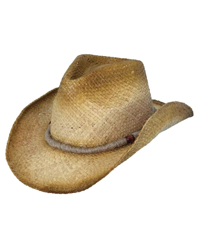 Vintage-style straw hat for men with classic design and retro influence -Hayfield Straw Hat