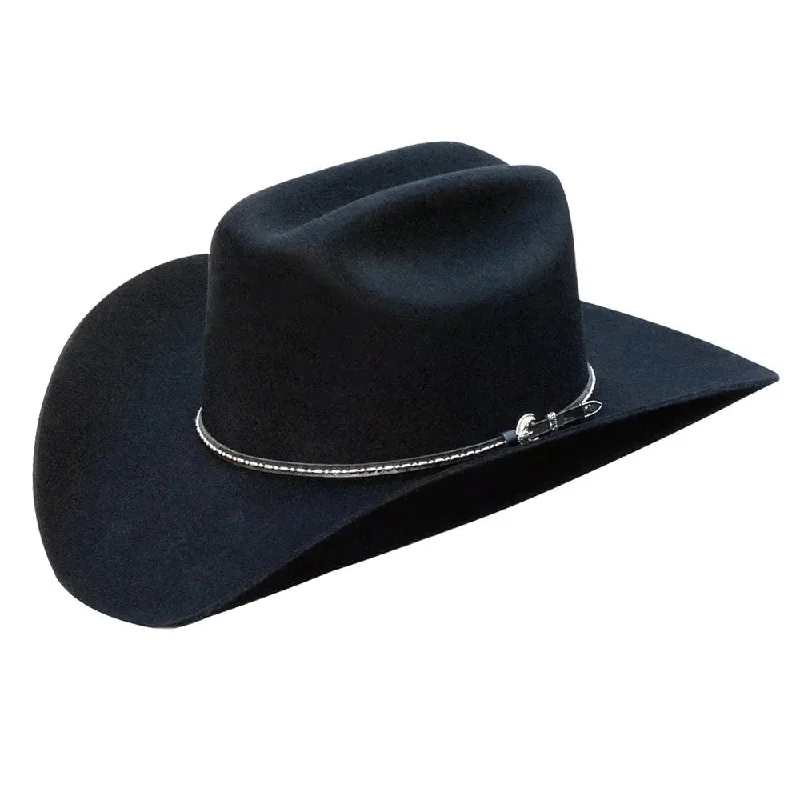 Vintage straw cowboy hats for women with frayed edges for an old-school western vibe -Silverado Bart - Wool Felt Cowboy Hat