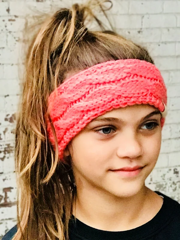 Stylish snapback cap for urban street style -HW-20-KIDS CORAL HEADWRAP