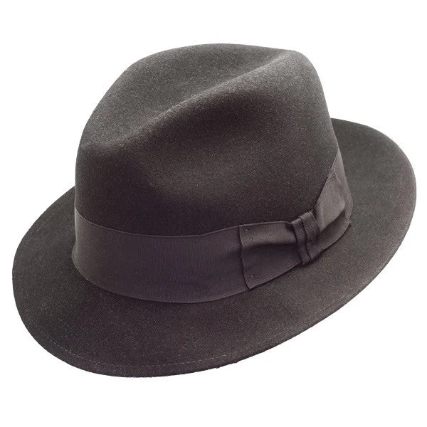 Durable straw fedora hats for men with breathable materials for summer comfort -Stetson - Frederick Wool Felt Fedora