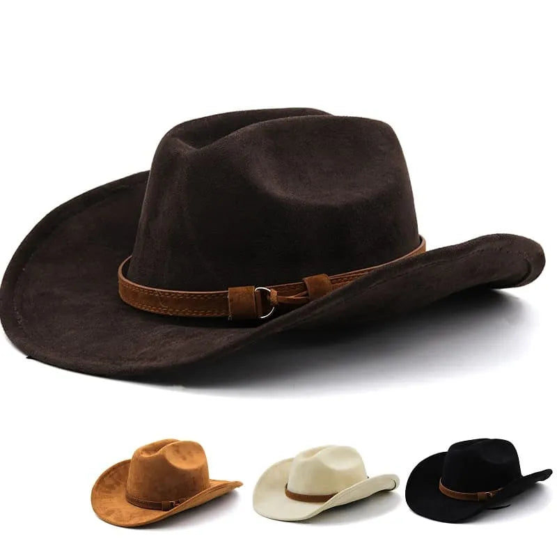 Cowboy hats for men with reinforced crowns for lasting durability and comfort -Phantom Peak Suede Cowboy Hat