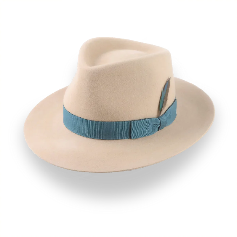 Timeless fedora hats for women with vintage-inspired designs and felt material -Tan Fedora for Men In Exclusive Crown Shape | The Drake