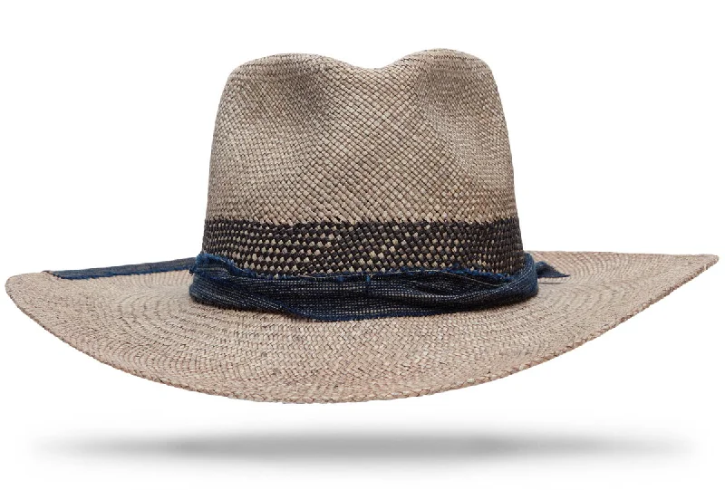 Classic straw hat for women with wide brim for sun protection -Santa Fe W