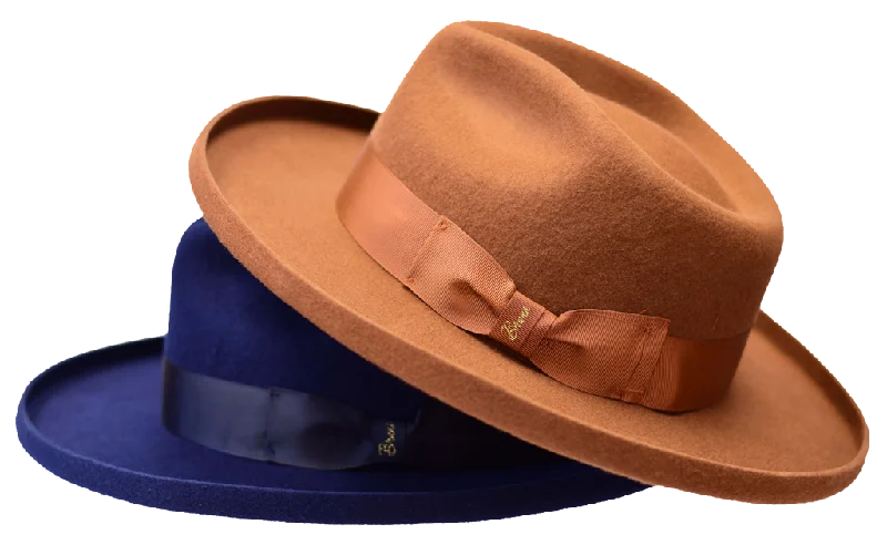 Vintage wool fedora hats for men with timeless design and sophistication -Rebel Collection