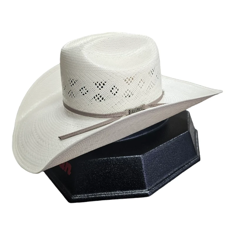 Luxury straw sun hat for women with wide brim and elegant finish -American Hat Co. Straw Hat - #8500