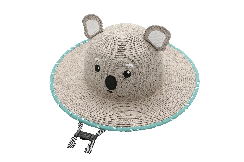 Designer straw sun hat for men with luxurious design and high-quality material -Kids Lifeguard Straw Hat - Koala