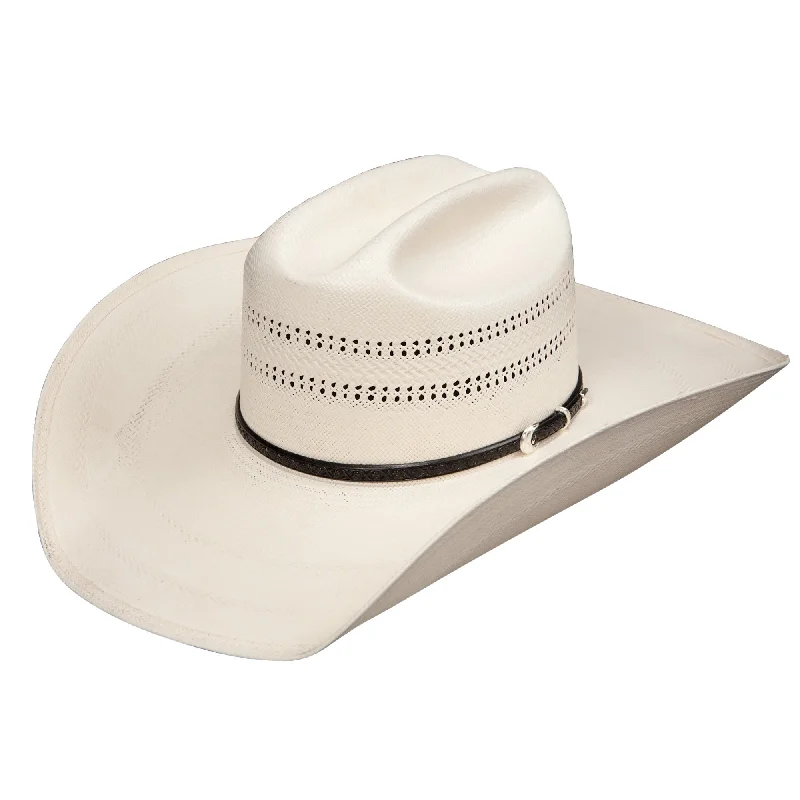 Natural fiber straw hat for women with sustainable materials and eco-friendly style -Stetson 10X SouthPoint Straw Hat