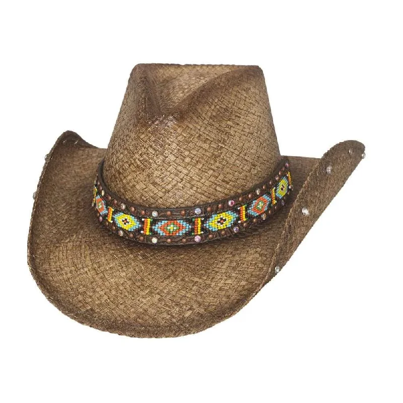 Lightweight straw cowboy hats for men with ventilated holes for breathability -Bullhide Love Myself - Straw Cowgirl Hat