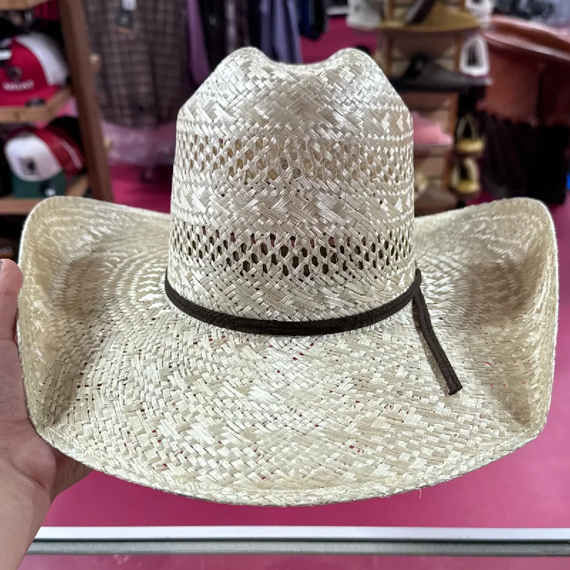 Vintage cowboy hats for men with structured brims and detailed leather stitching -Sisal Minnick Cowboy Hat