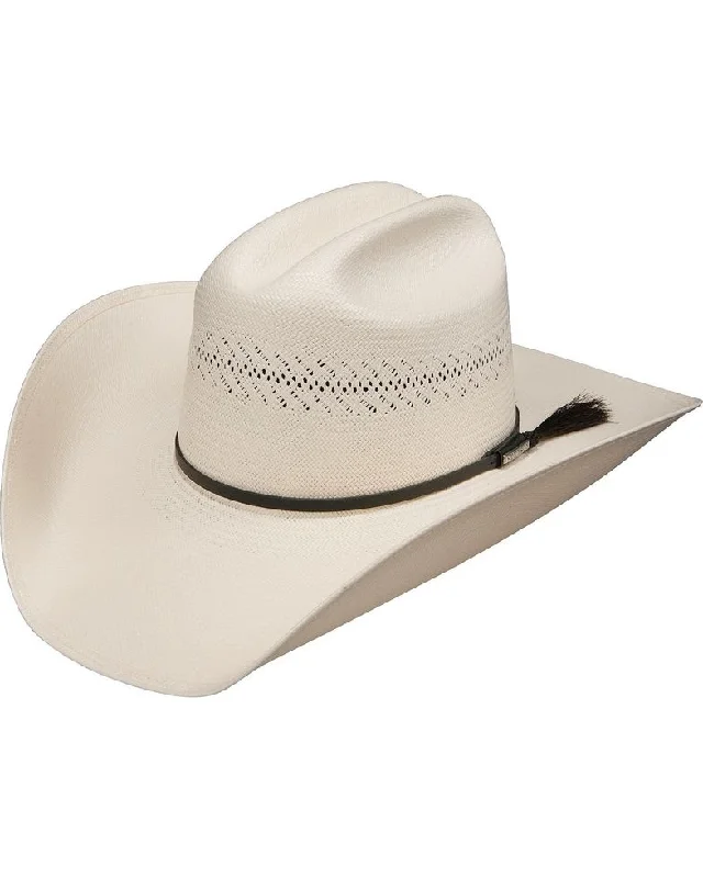 Traditional cowboy hats for men with a timeless shape and natural color -Stetson Rankin Dri-Lex 8X Shantung Straw Cowboy Hat - 099C66