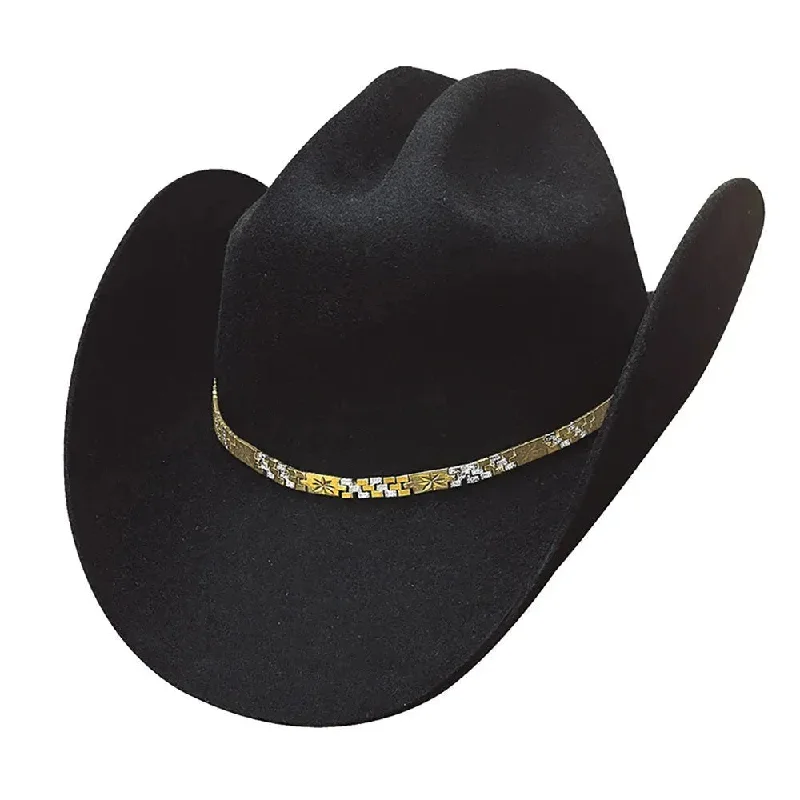 Traditional western cowboy hats for men with simple, structured designs for everyday use -Bullhide El Tahur - (8x) Fur Felt Cowboy Hat