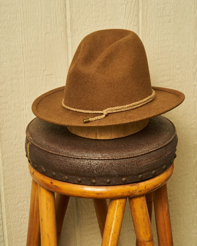 Casual felt hat for relaxed weekend vibes -Bluffton Wool Felt Hat in Pecan