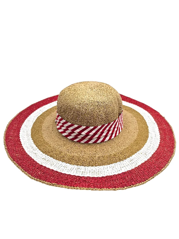 Rugged wool felt hat for harsh conditions -Red Sun Hat For Baywatch Vibes (Estilo)