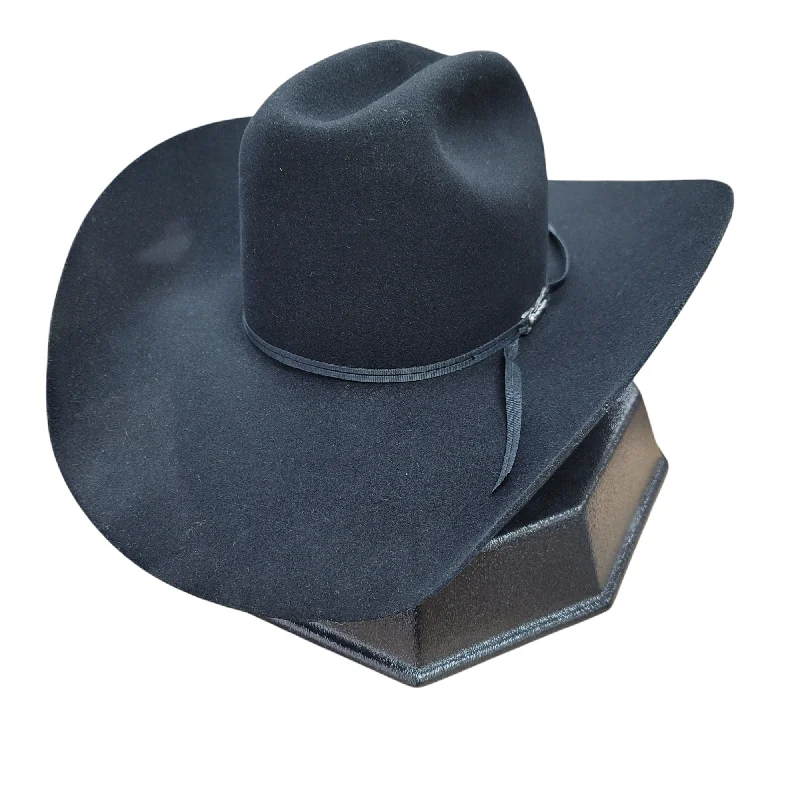 Affordable wool felt hat for simple elegance -American Hat Co. - 6X Black Felt Cowboy Hat - 4 1/2" Brim