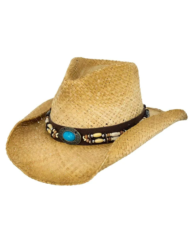 Versatile straw sun hat for men with simple design for everyday wear -Socorro Straw Hat