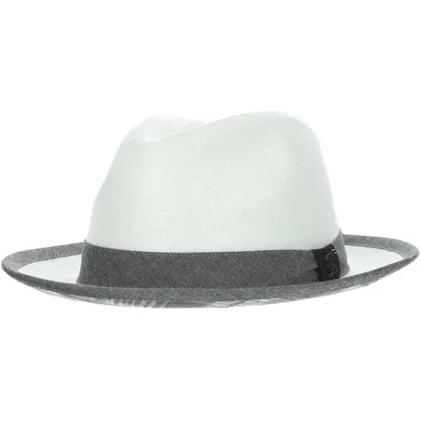 Soft fabric fedora hats for men with cozy interiors for extra warmth -Stacy Adams Keff Faux Linen Fedora