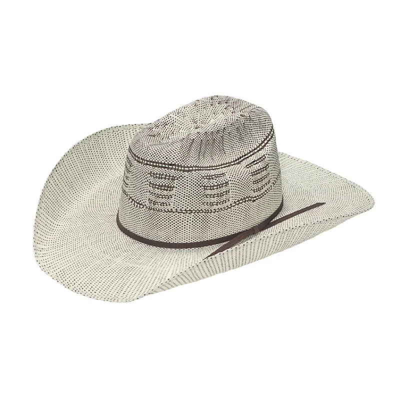 Durable straw cowboy hat for men with rugged look and sun protection -Ariat Kid's Bangora Straw Hat