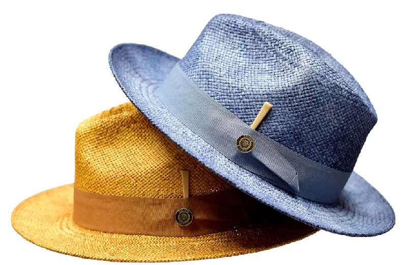 Wide-brim fedora hats for women with patterned details for a fashionable touch -Escobar Collection