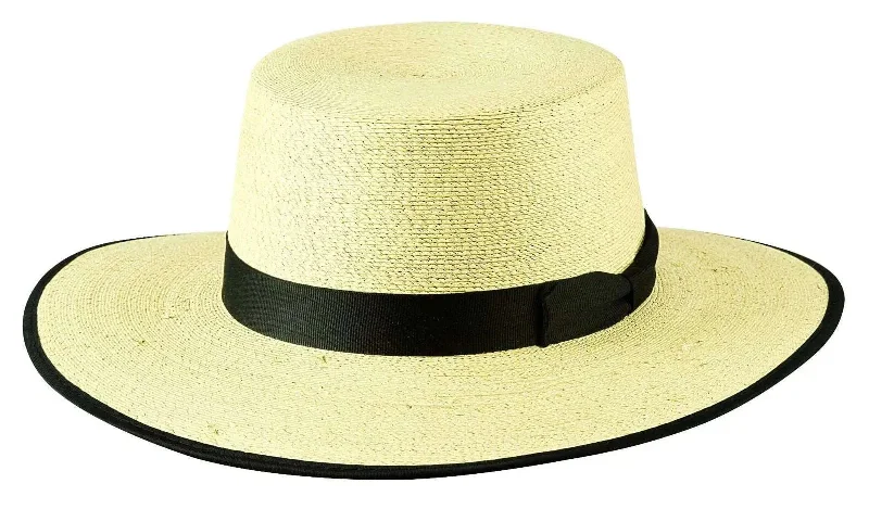 Adjustable straw cowboy hats for men with elastic bands for flexible fit -Bullhide Cordobes - Mexican Palm Straw Cowboy Hat