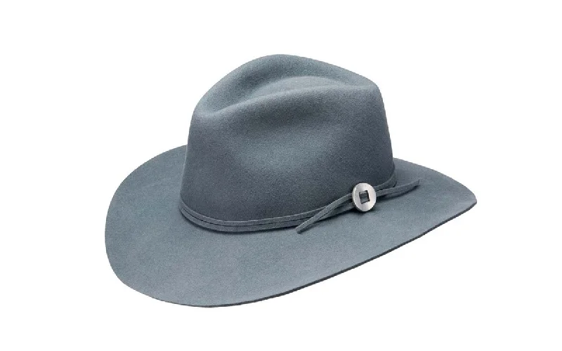 Breathable felt hat for all-season versatility -PHOEBE WIDE BRIM WOOL HAT - BLUESTONE