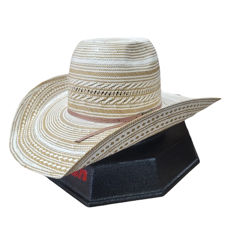 Natural fiber straw hat for women with sustainable materials and eco-friendly style -American Hat Co. Straw Hat - #1080