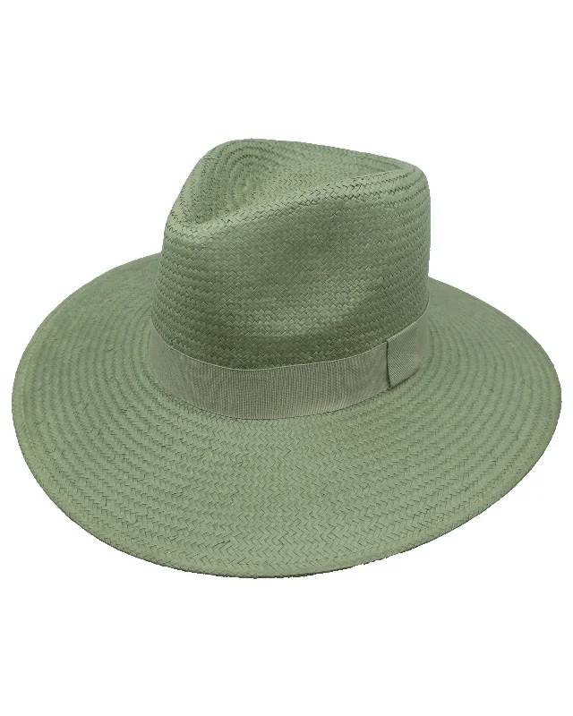 Wide-brim straw hat for women with UV protection for sunny beach days -La Pine Straw Hat